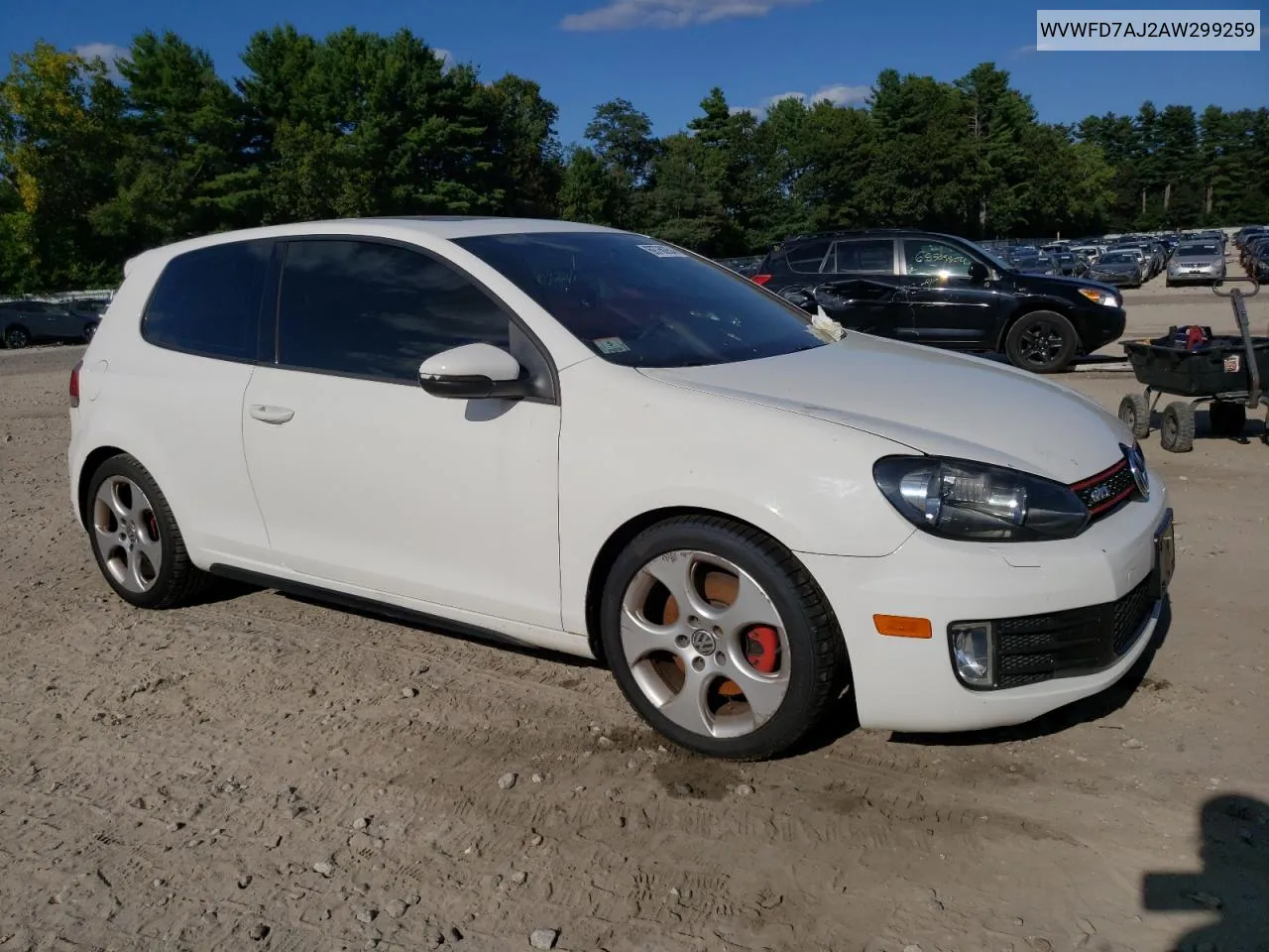 2010 Volkswagen Gti VIN: WVWFD7AJ2AW299259 Lot: 69768954