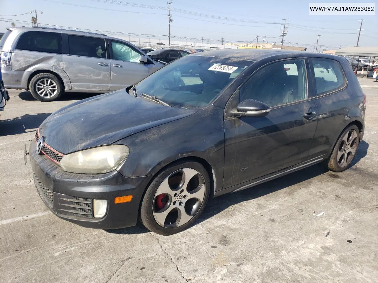 2010 Volkswagen Gti VIN: WVWFV7AJ1AW283082 Lot: 72789224