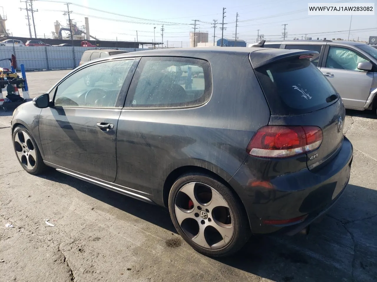 2010 Volkswagen Gti VIN: WVWFV7AJ1AW283082 Lot: 72789224