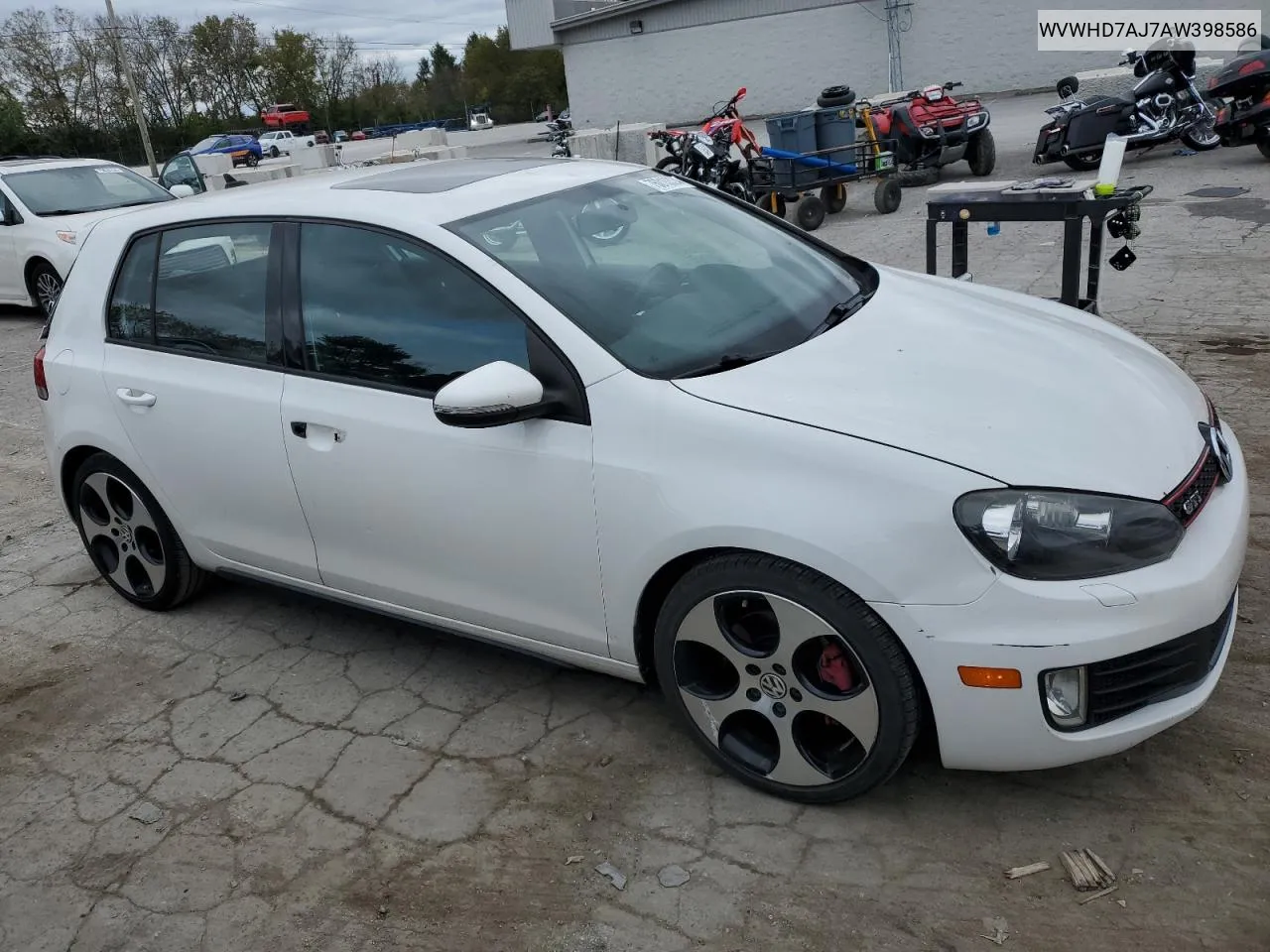 WVWHD7AJ7AW398586 2010 Volkswagen Gti