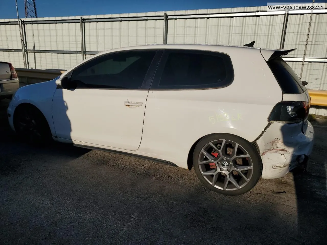 2010 Volkswagen Gti VIN: WVWFV7AJ0AW288421 Lot: 76138884