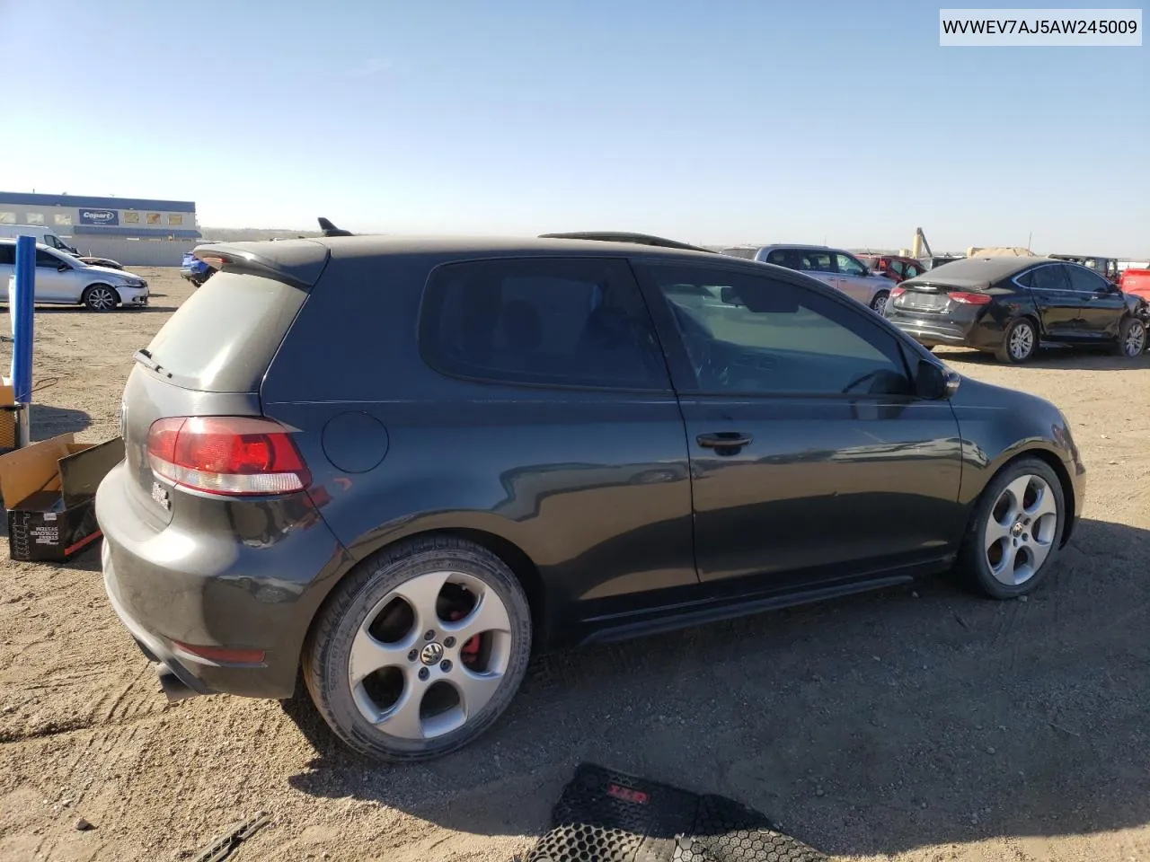 2010 Volkswagen Gti VIN: WVWEV7AJ5AW245009 Lot: 76406674