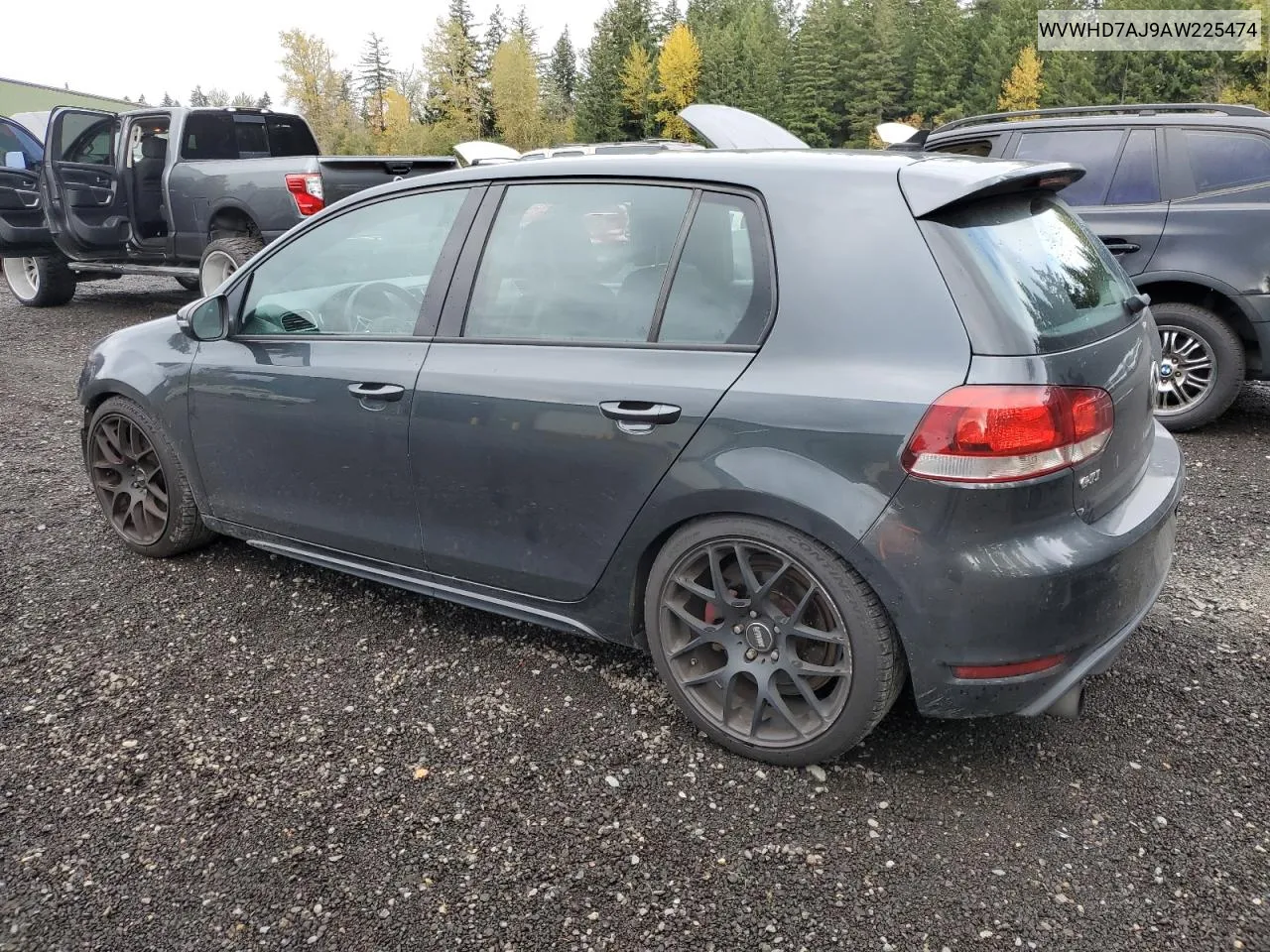 2010 Volkswagen Gti VIN: WVWHD7AJ9AW225474 Lot: 76416434