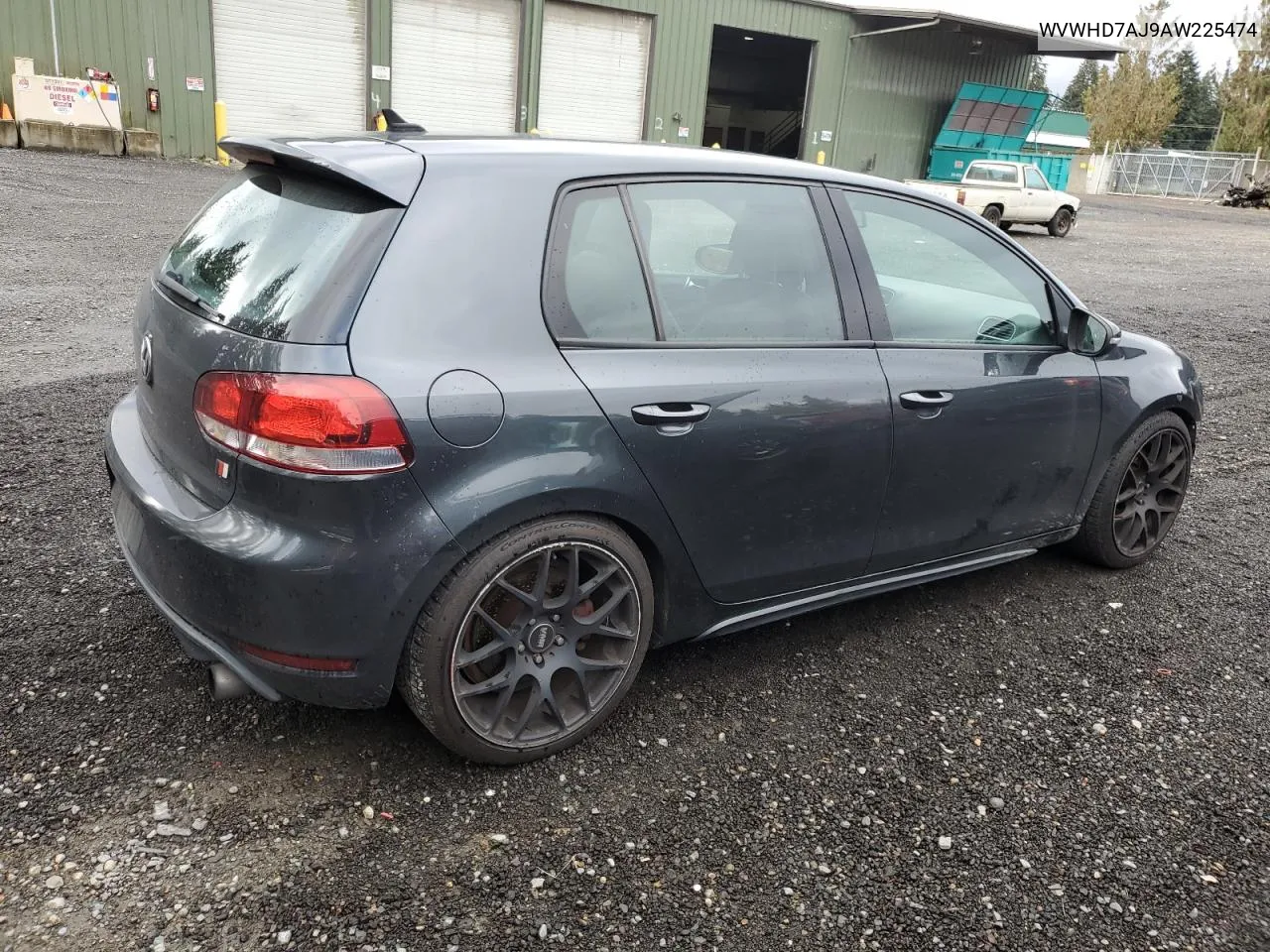 2010 Volkswagen Gti VIN: WVWHD7AJ9AW225474 Lot: 76416434