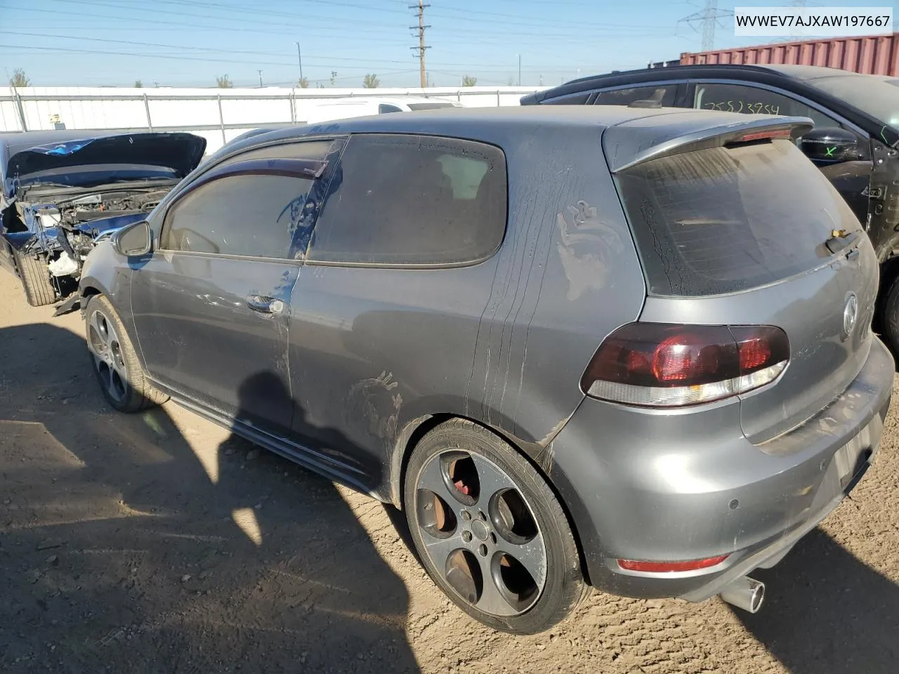 2010 Volkswagen Gti VIN: WVWEV7AJXAW197667 Lot: 76714914