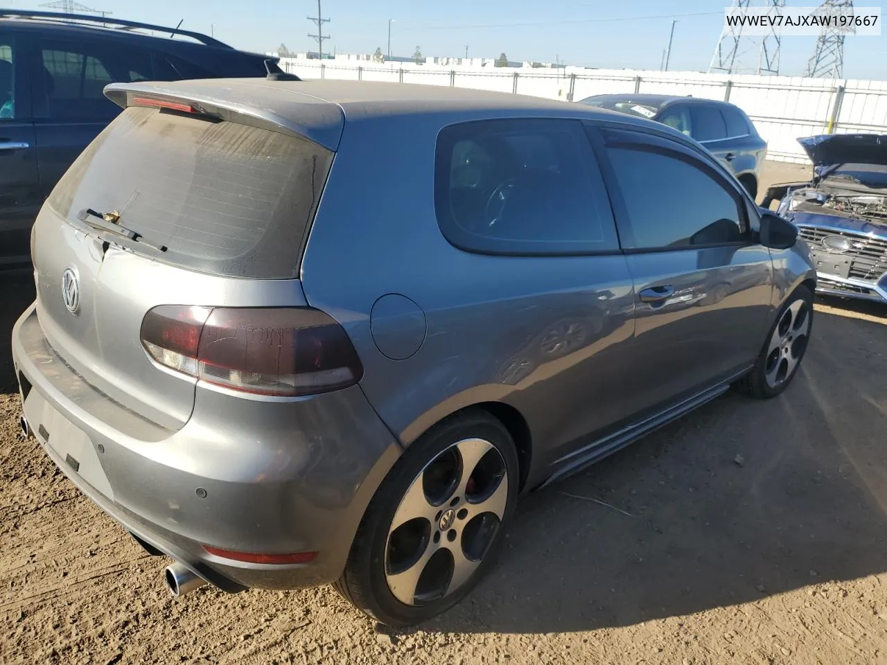 2010 Volkswagen Gti VIN: WVWEV7AJXAW197667 Lot: 76714914