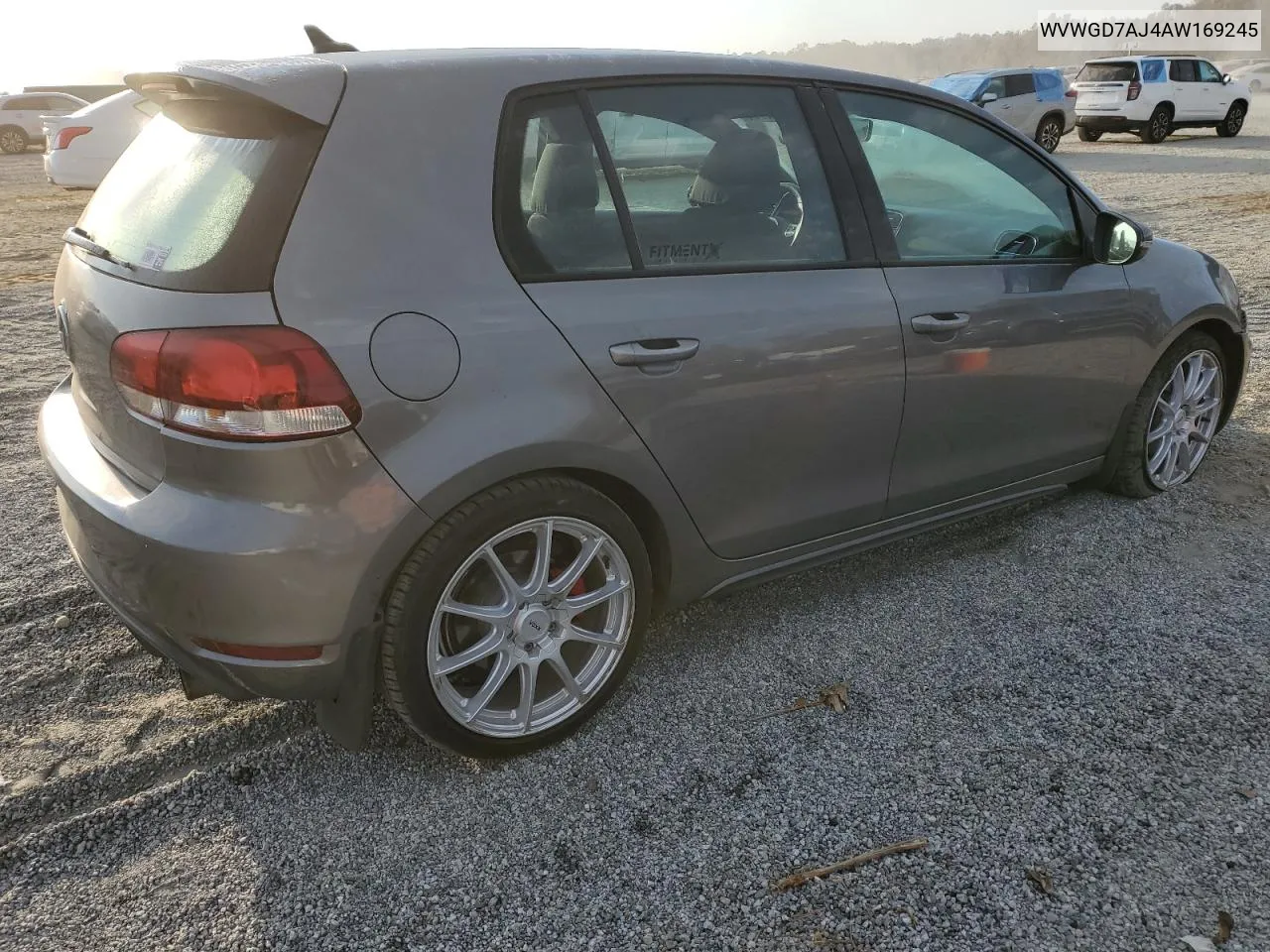 2010 Volkswagen Gti VIN: WVWGD7AJ4AW169245 Lot: 78264514