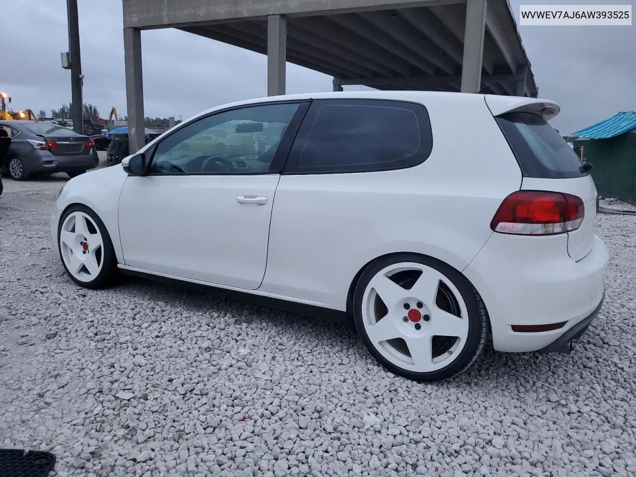 2010 Volkswagen Gti VIN: WVWEV7AJ6AW393525 Lot: 78496794