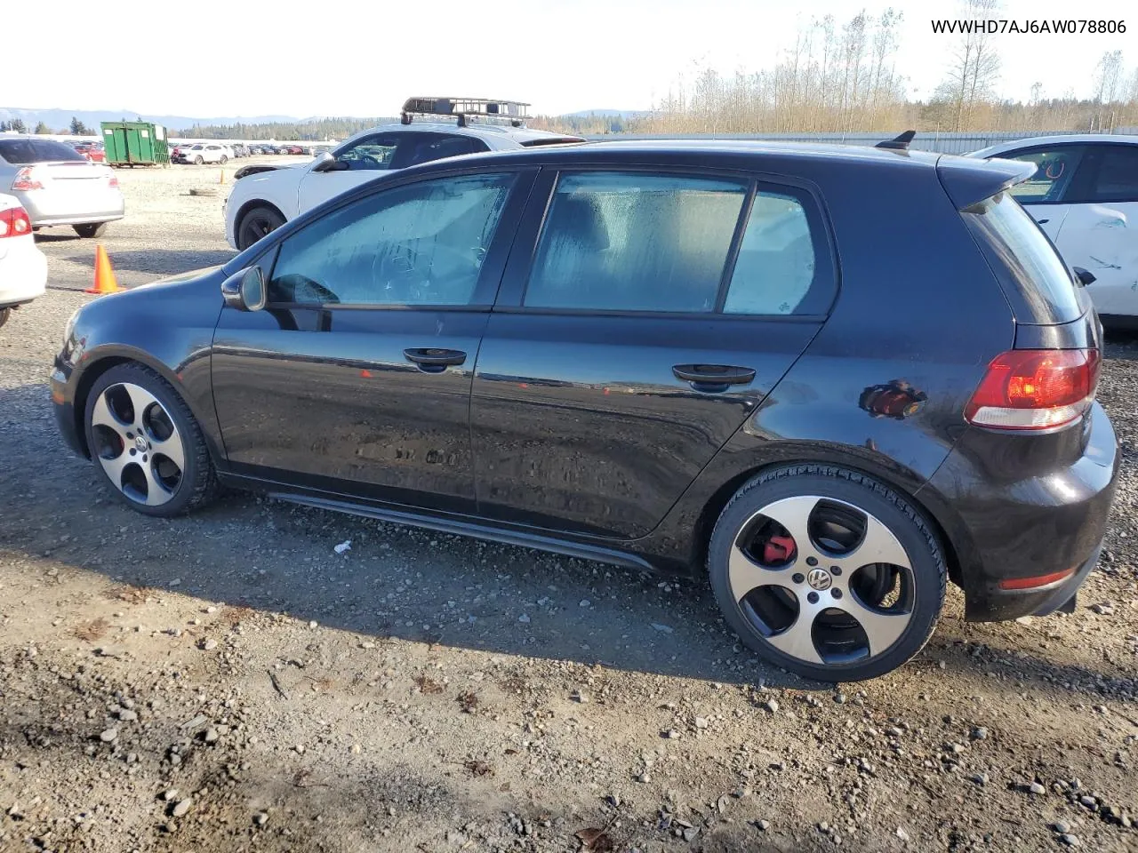 2010 Volkswagen Gti VIN: WVWHD7AJ6AW078806 Lot: 80027024