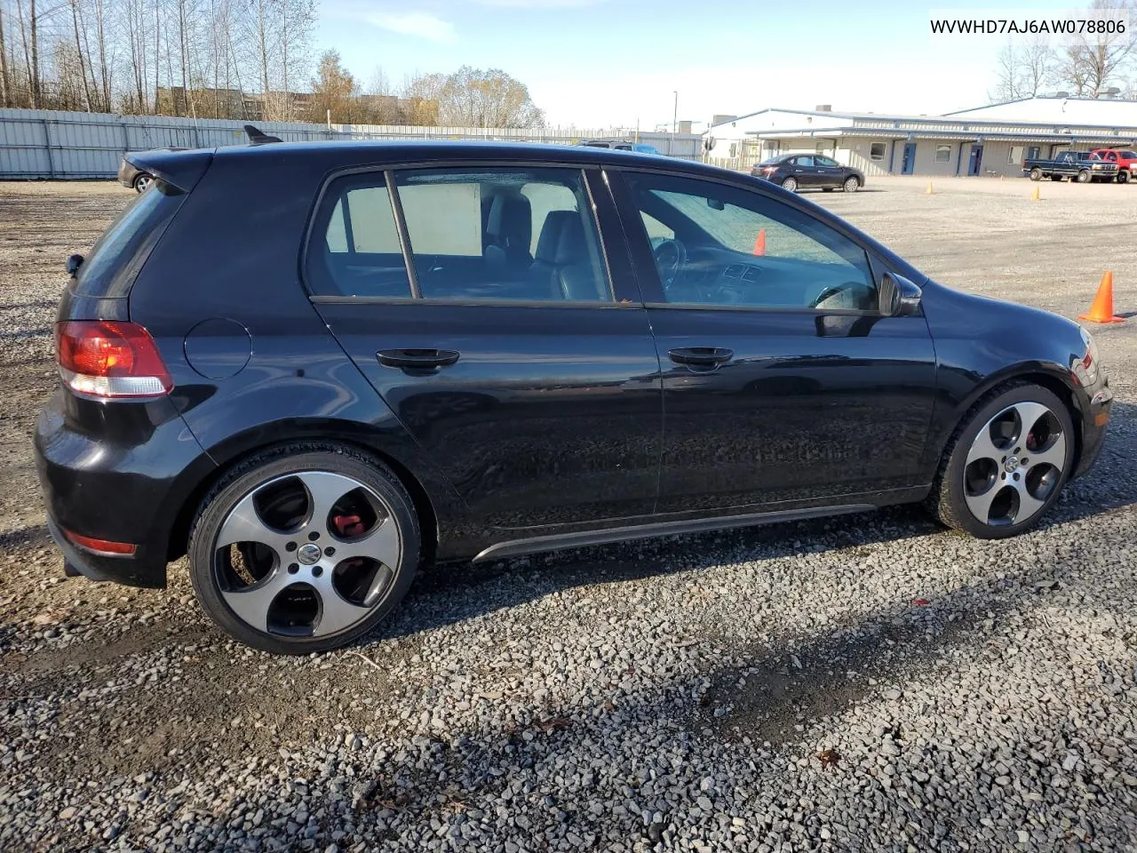 2010 Volkswagen Gti VIN: WVWHD7AJ6AW078806 Lot: 80027024