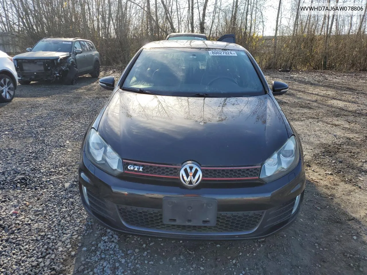 2010 Volkswagen Gti VIN: WVWHD7AJ6AW078806 Lot: 80027024