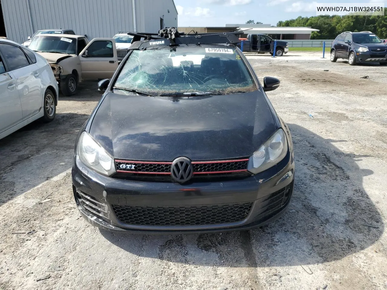 2011 Volkswagen Gti VIN: WVWHD7AJ1BW324551 Lot: 67959194