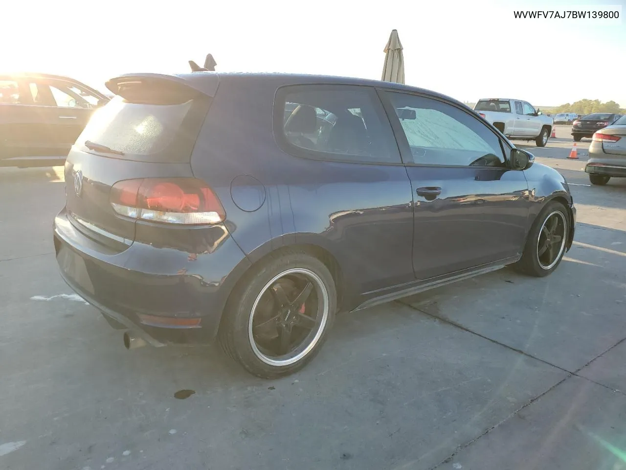 2011 Volkswagen Gti VIN: WVWFV7AJ7BW139800 Lot: 73230344