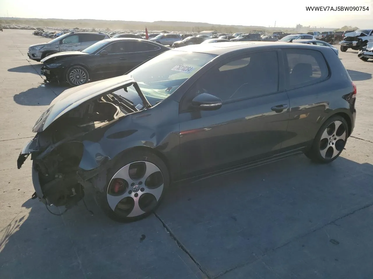 2011 Volkswagen Gti VIN: WVWEV7AJ5BW090754 Lot: 76310284