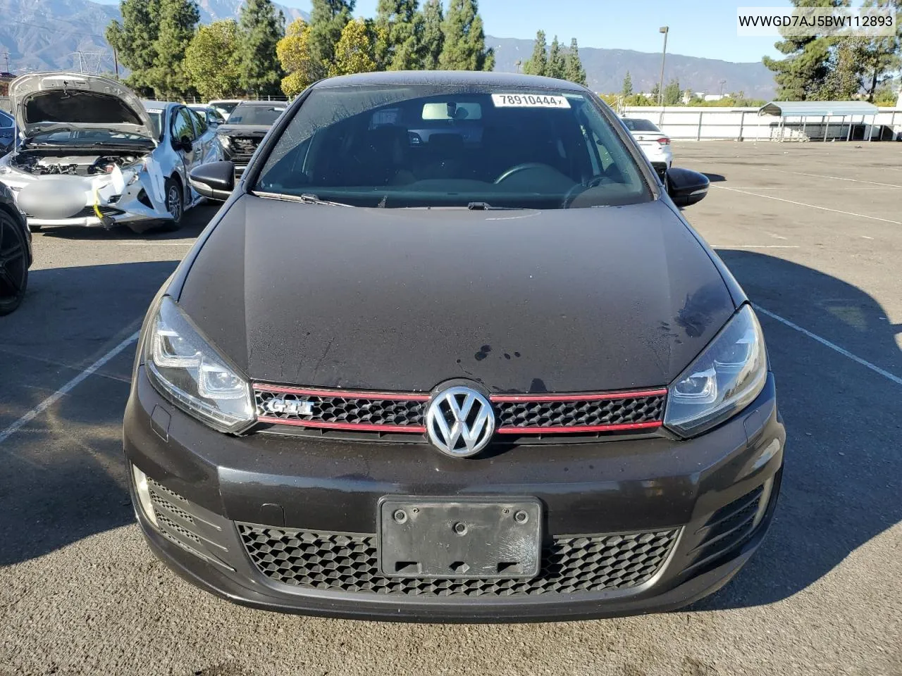 2011 Volkswagen Gti VIN: WVWGD7AJ5BW112893 Lot: 78910444