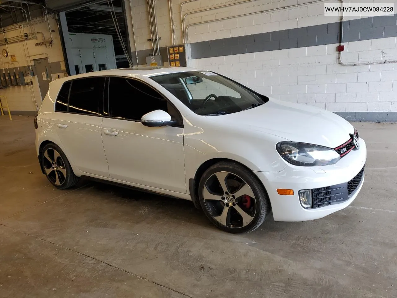 2012 Volkswagen Gti VIN: WVWHV7AJ0CW084228 Lot: 54399874