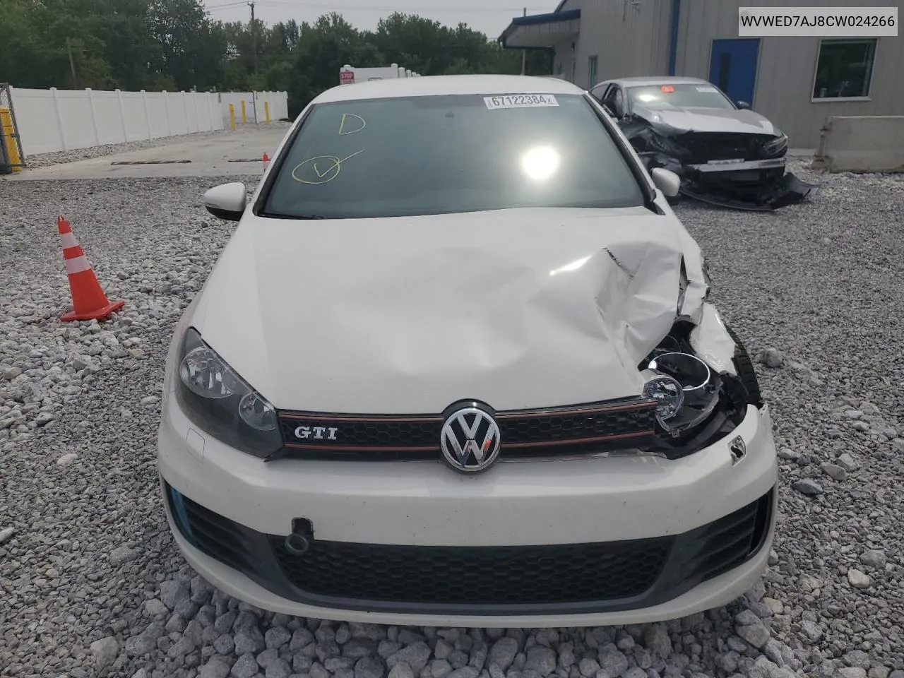 2012 Volkswagen Gti VIN: WVWED7AJ8CW024266 Lot: 67122384