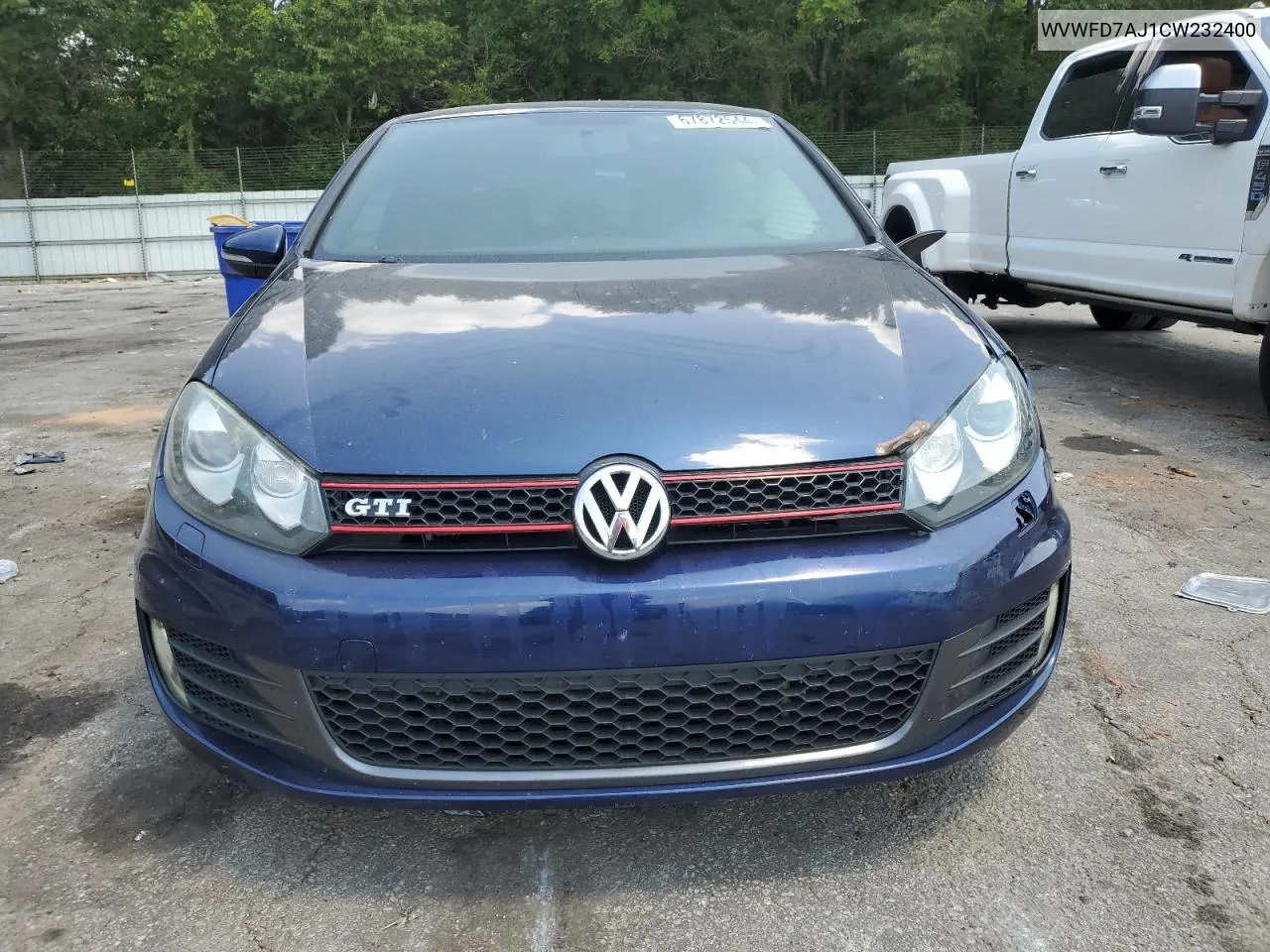 2012 Volkswagen Gti VIN: WVWFD7AJ1CW232400 Lot: 67872544