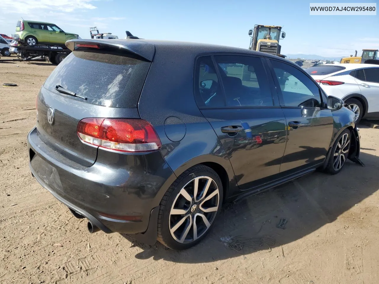 2012 Volkswagen Gti VIN: WVWGD7AJ4CW295480 Lot: 69671244