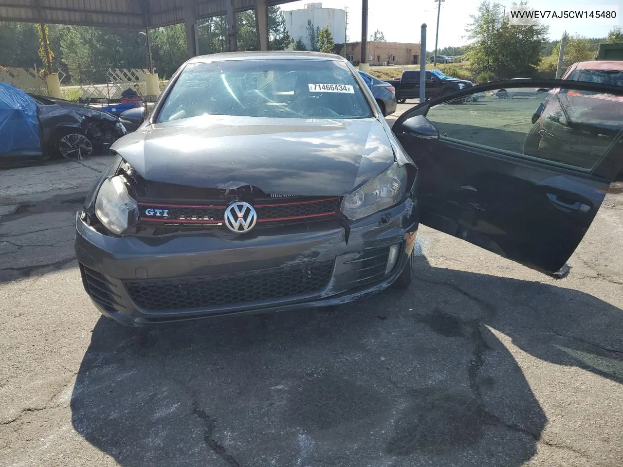 2012 Volkswagen Gti VIN: WVWEV7AJ5CW145480 Lot: 71466434