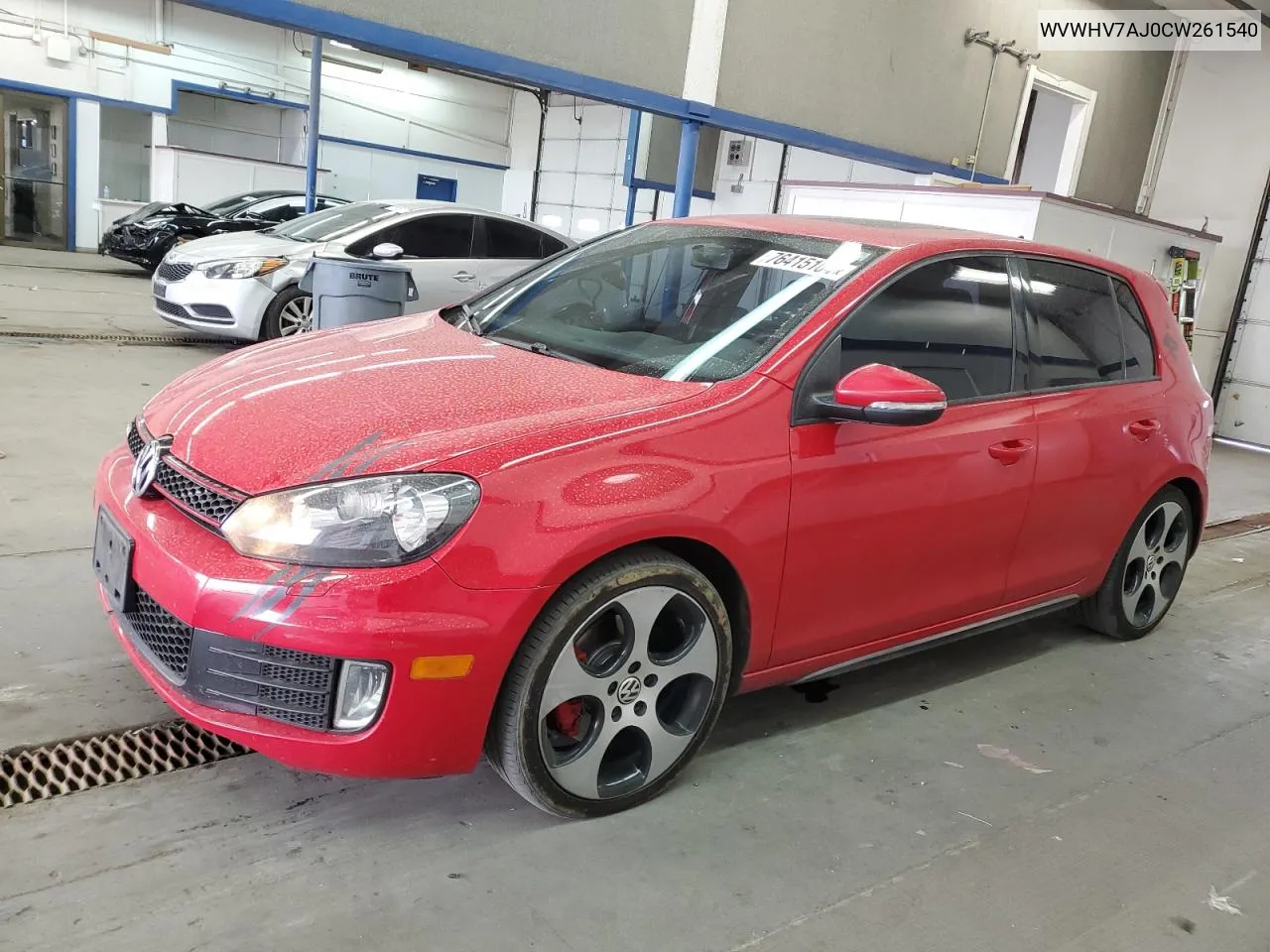 2012 Volkswagen Gti VIN: WVWHV7AJ0CW261540 Lot: 76415104