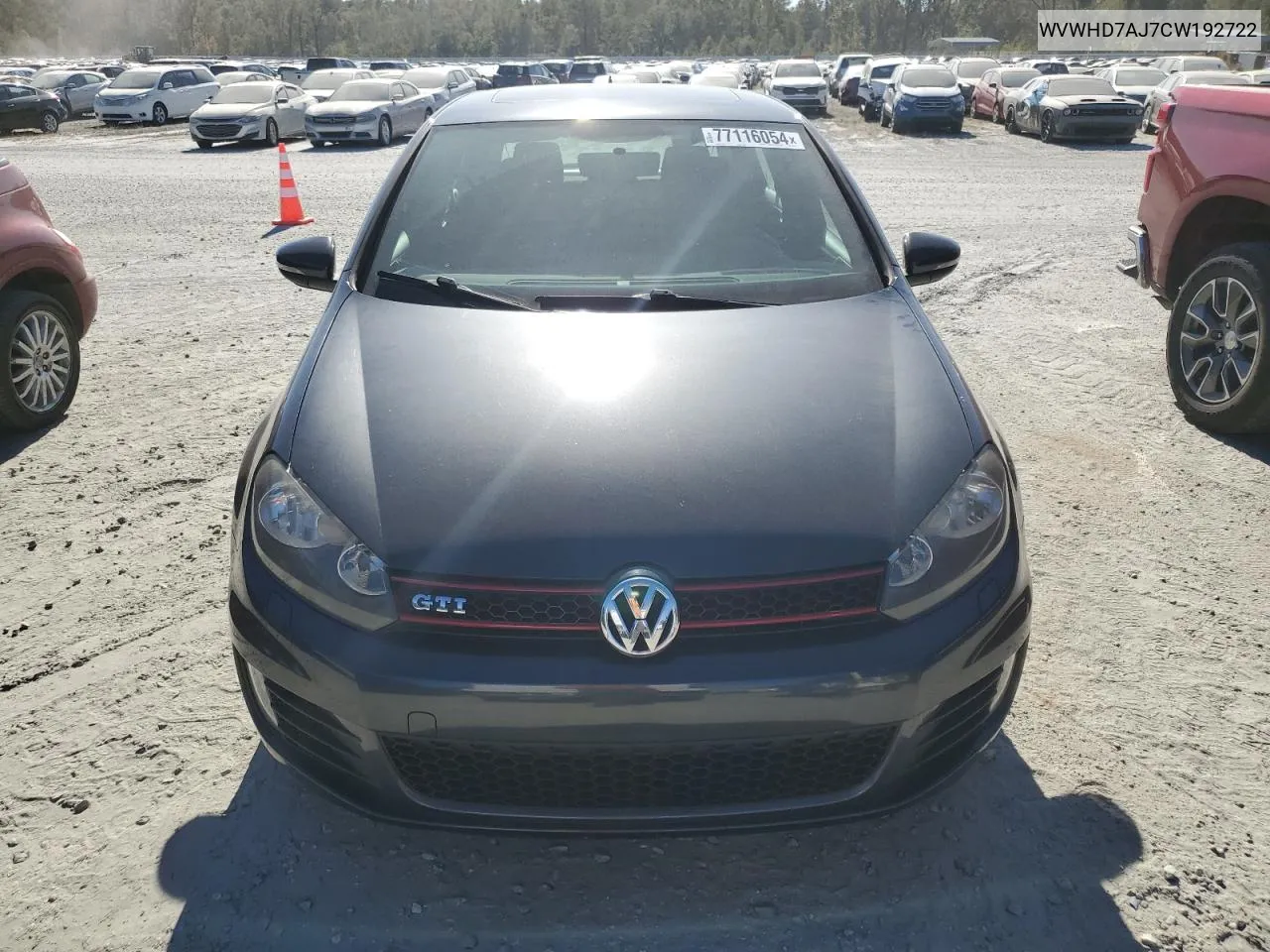 2012 Volkswagen Gti VIN: WVWHD7AJ7CW192722 Lot: 77116054