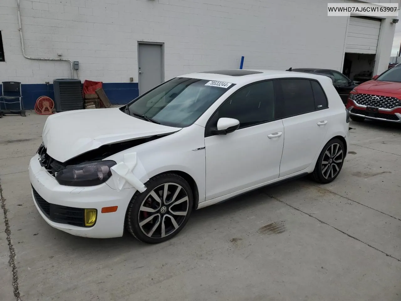 2012 Volkswagen Gti VIN: WVWHD7AJ6CW163907 Lot: 78533244