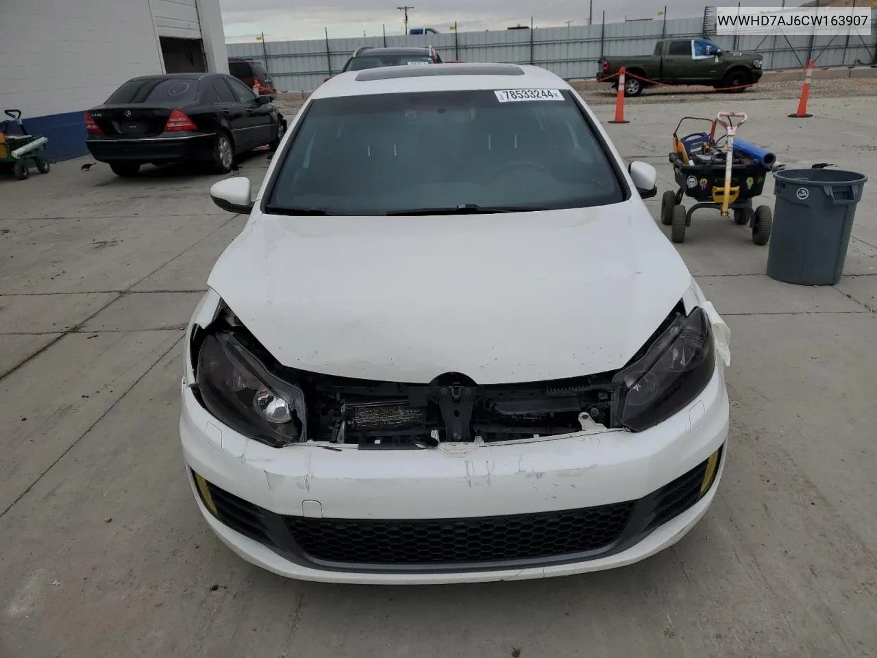 2012 Volkswagen Gti VIN: WVWHD7AJ6CW163907 Lot: 78533244