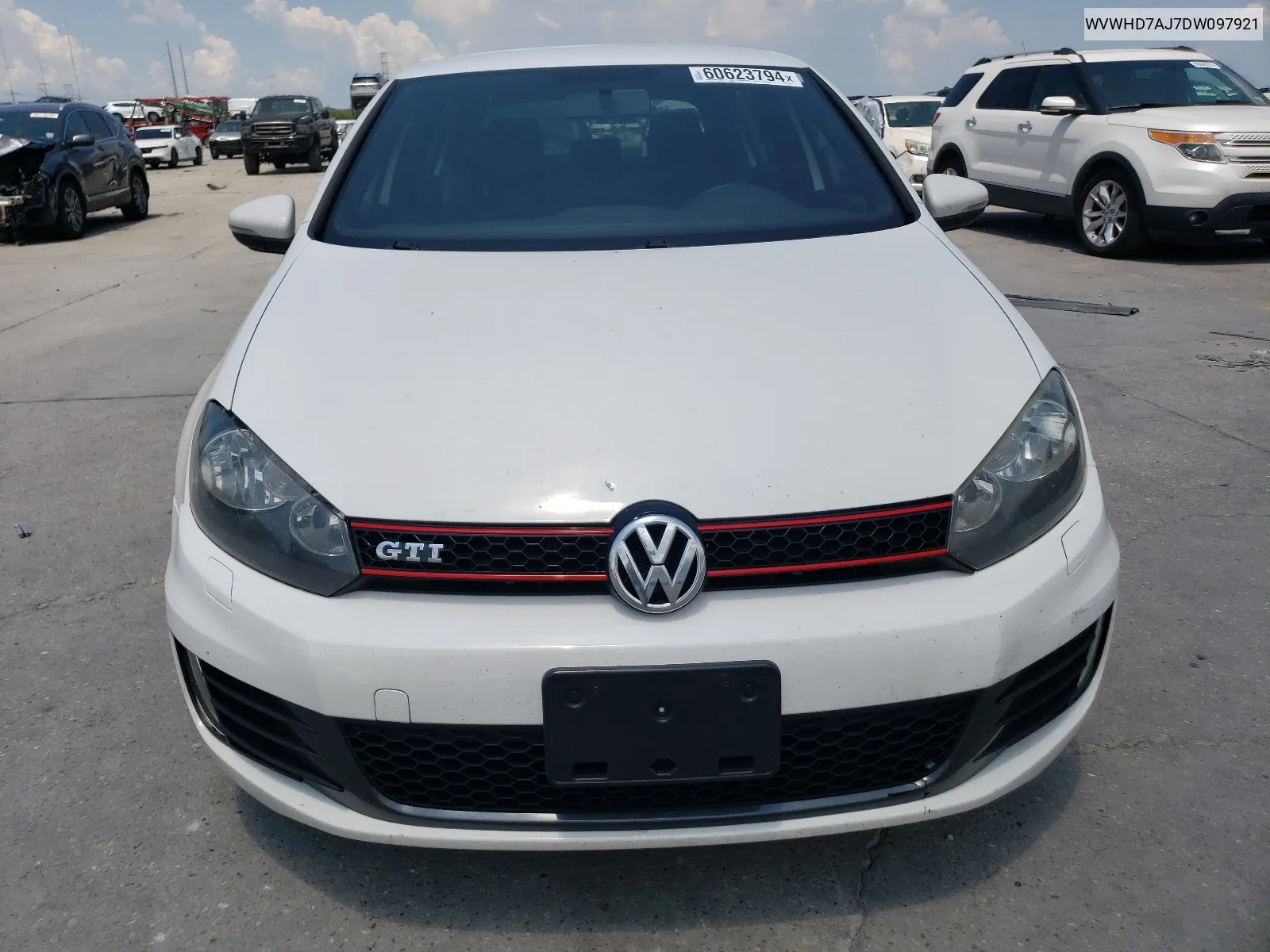 2013 Volkswagen Gti VIN: WVWHD7AJ7DW097921 Lot: 60623794