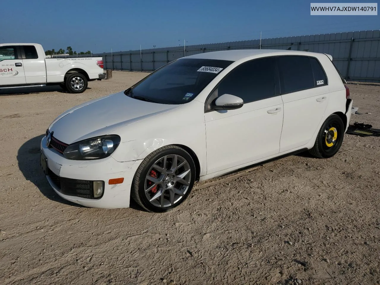 2013 Volkswagen Gti VIN: WVWHV7AJXDW140791 Lot: 65684034