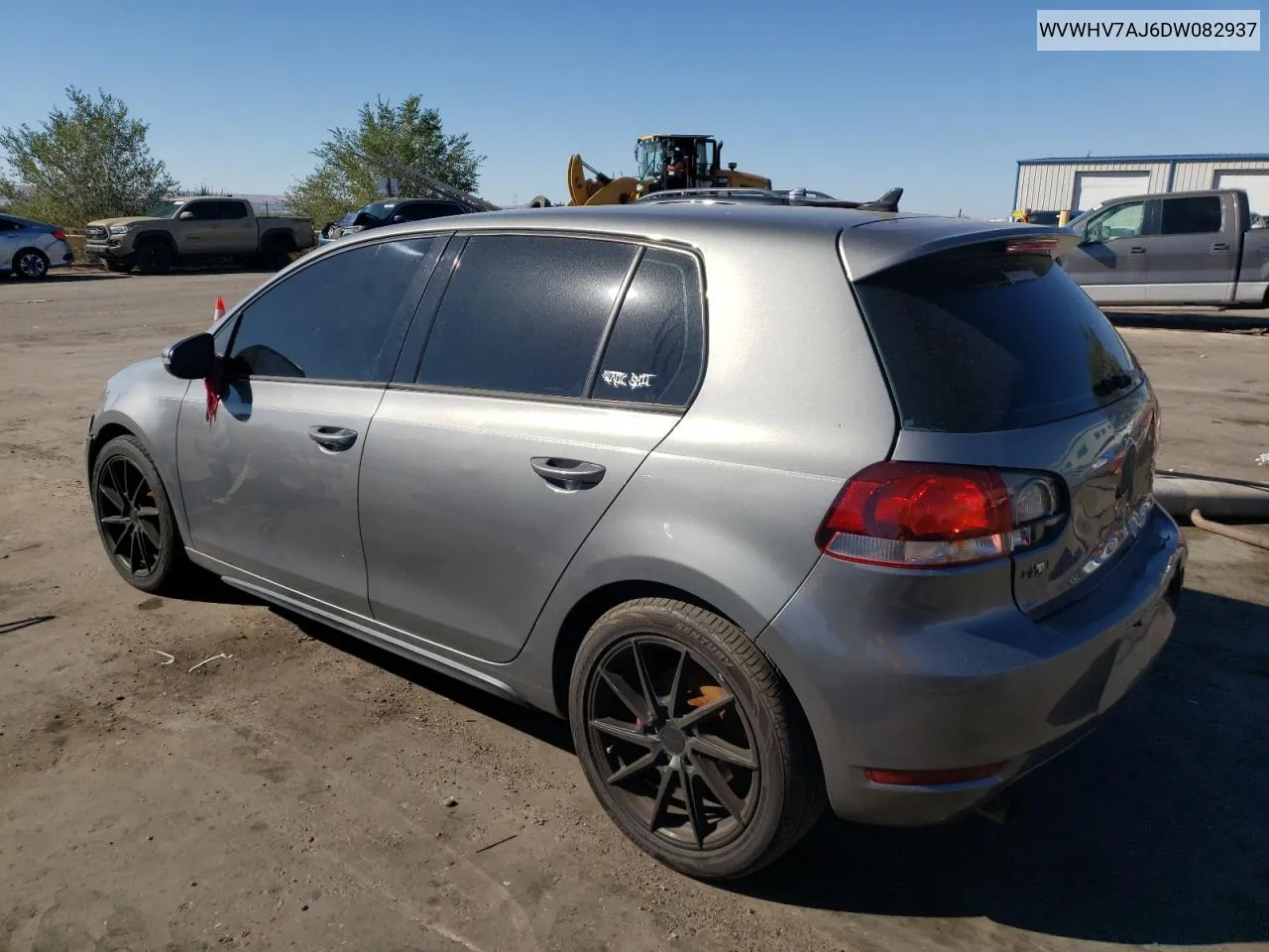 2013 Volkswagen Gti VIN: WVWHV7AJ6DW082937 Lot: 68578144