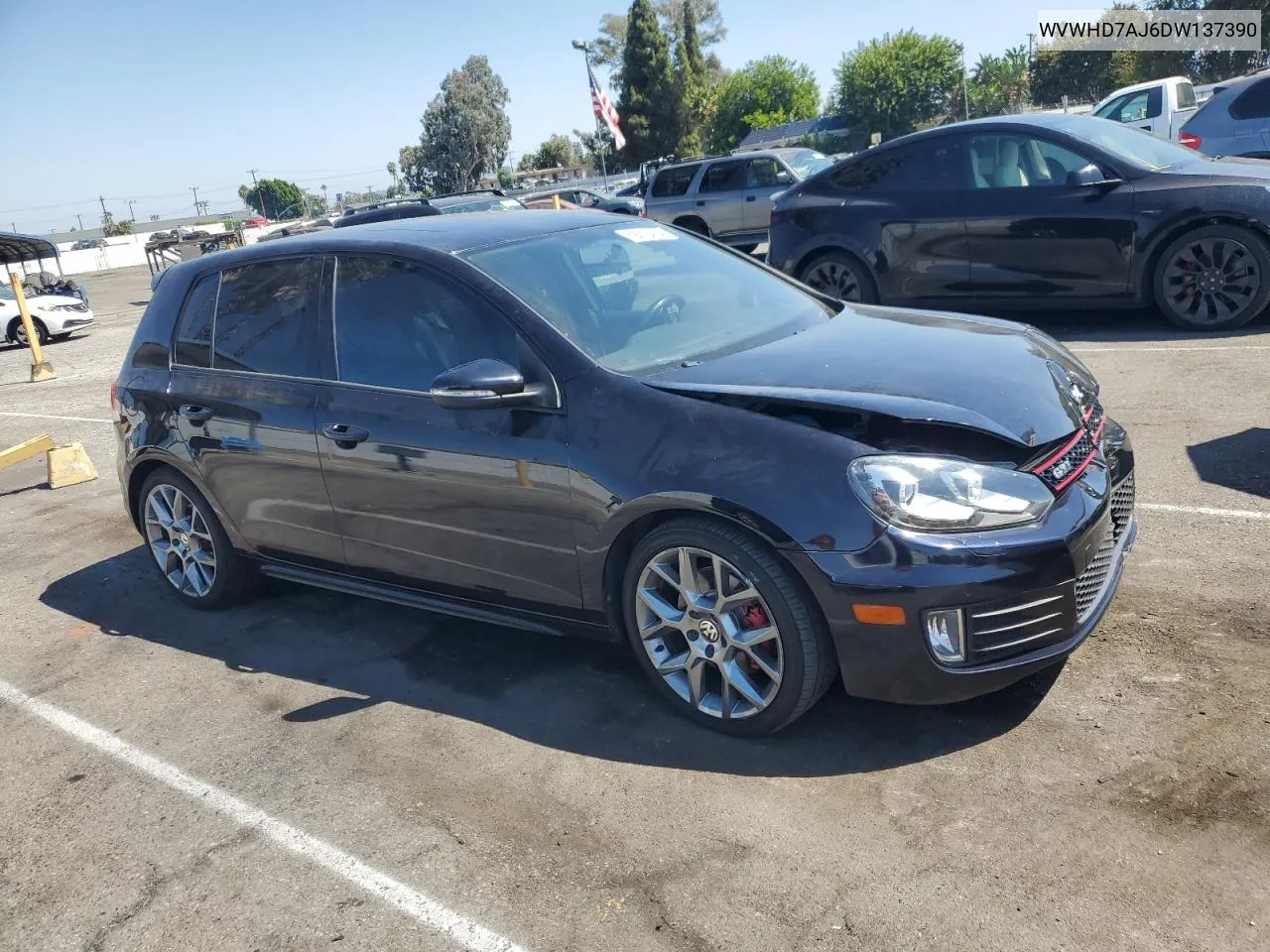 2013 Volkswagen Gti VIN: WVWHD7AJ6DW137390 Lot: 69015424