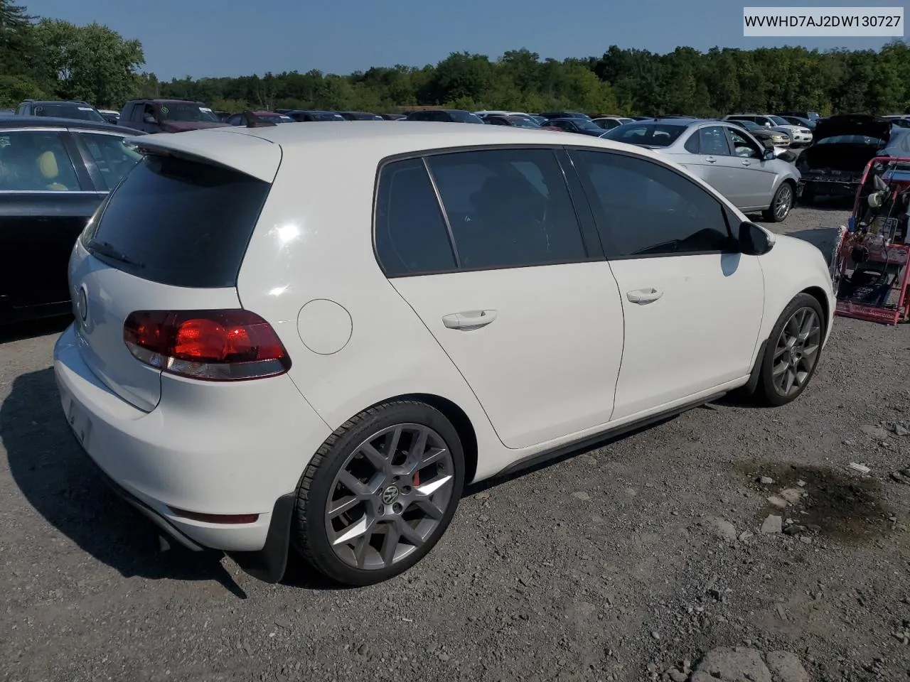 2013 Volkswagen Gti VIN: WVWHD7AJ2DW130727 Lot: 69260784