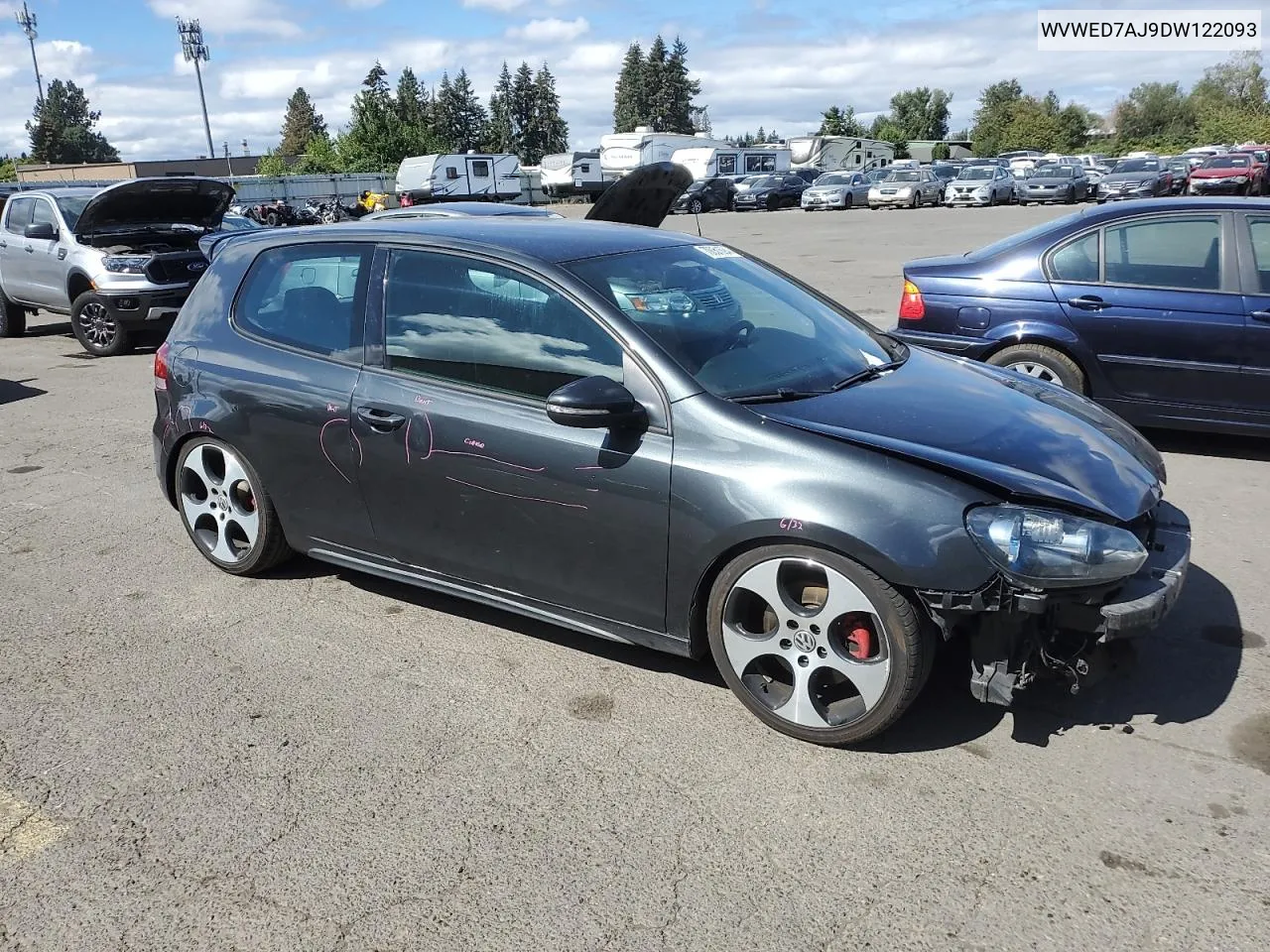 2013 Volkswagen Gti VIN: WVWED7AJ9DW122093 Lot: 70051594