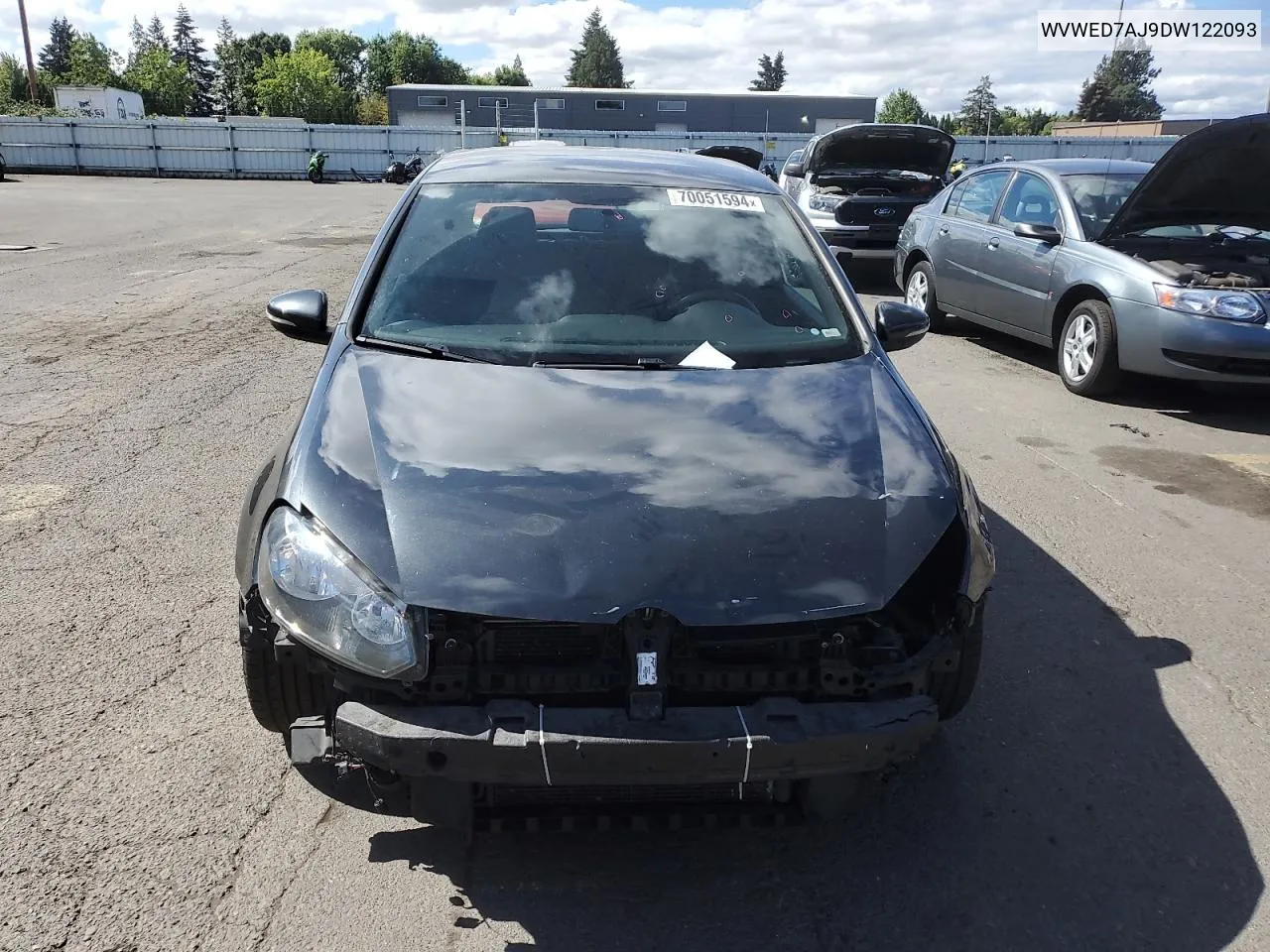 2013 Volkswagen Gti VIN: WVWED7AJ9DW122093 Lot: 70051594