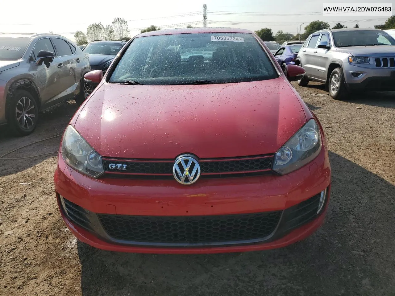 WVWHV7AJ2DW075483 2013 Volkswagen Gti