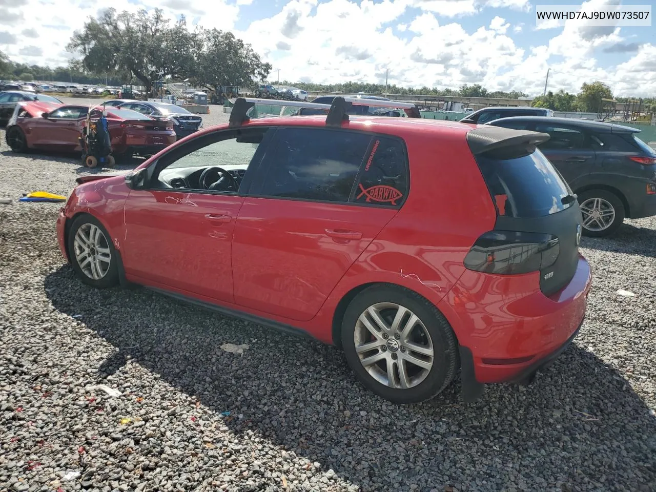 2013 Volkswagen Gti VIN: WVWHD7AJ9DW073507 Lot: 72229634