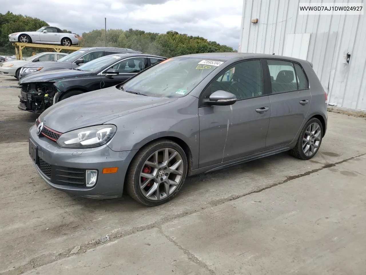 2013 Volkswagen Gti VIN: WVWGD7AJ1DW024927 Lot: 72695204