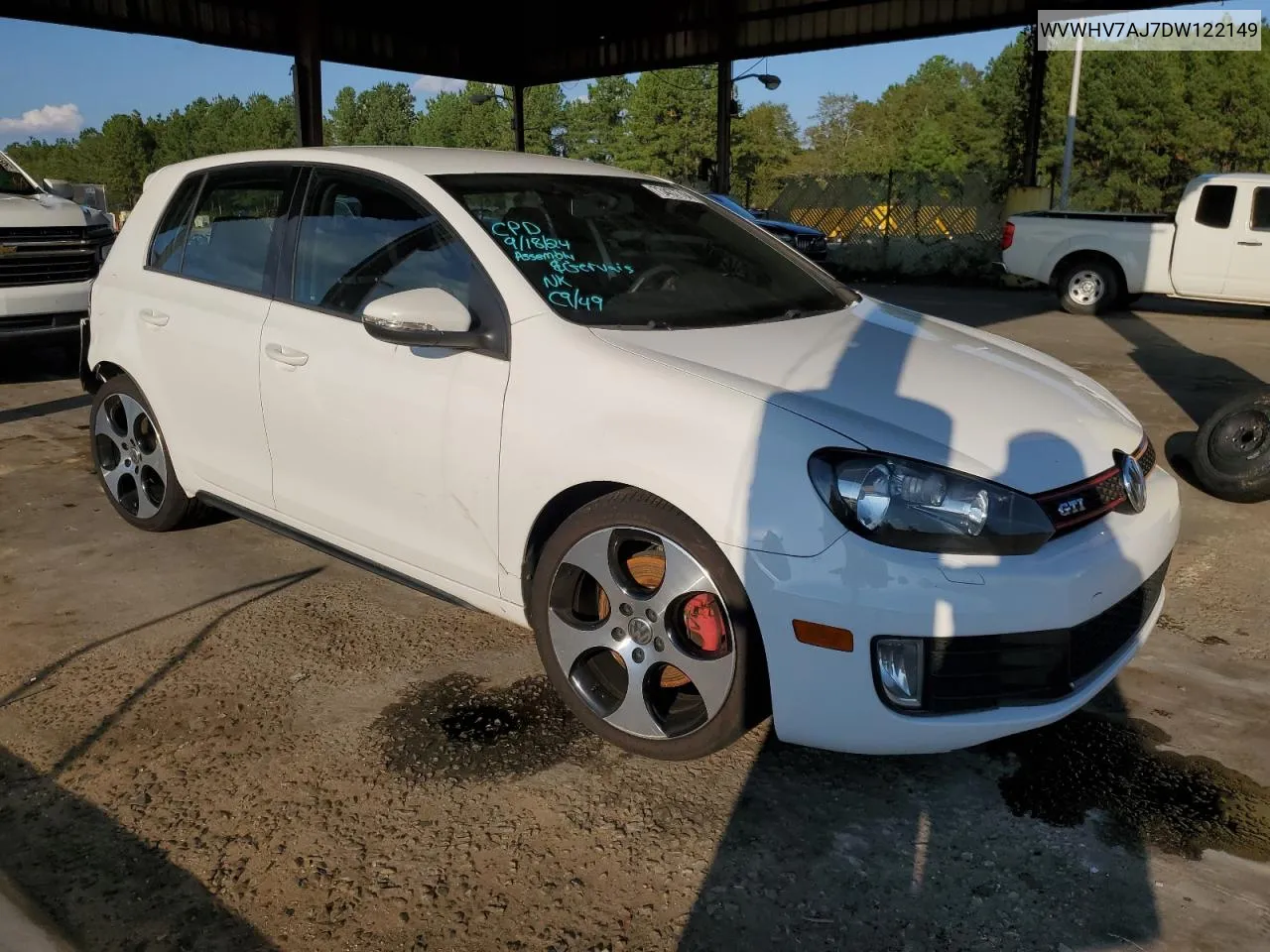 WVWHV7AJ7DW122149 2013 Volkswagen Gti