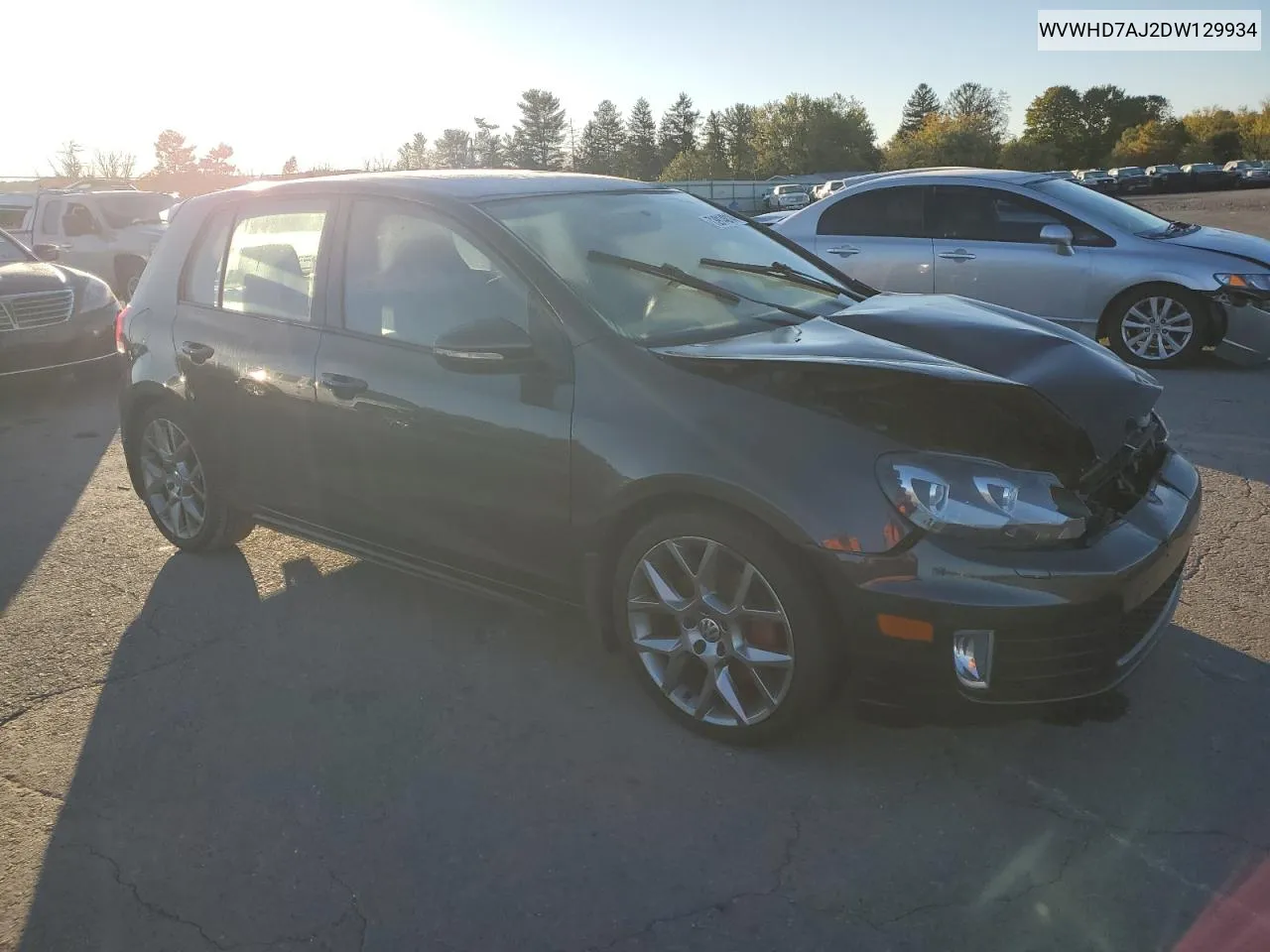 2013 Volkswagen Gti VIN: WVWHD7AJ2DW129934 Lot: 73914014