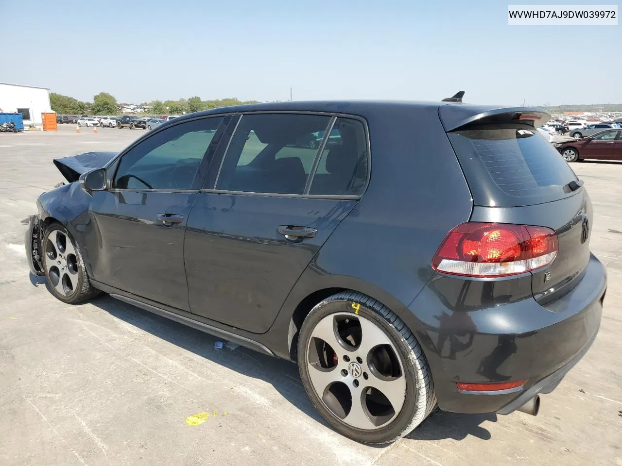 2013 Volkswagen Gti VIN: WVWHD7AJ9DW039972 Lot: 75028804