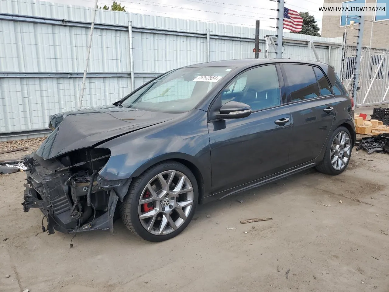 WVWHV7AJ3DW136744 2013 Volkswagen Gti