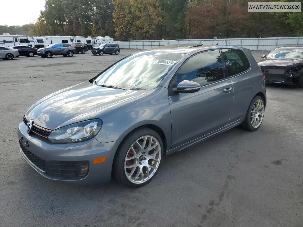 2013 Volkswagen Gti VIN: WVWFV7AJ7DW002620 Lot: 76554654