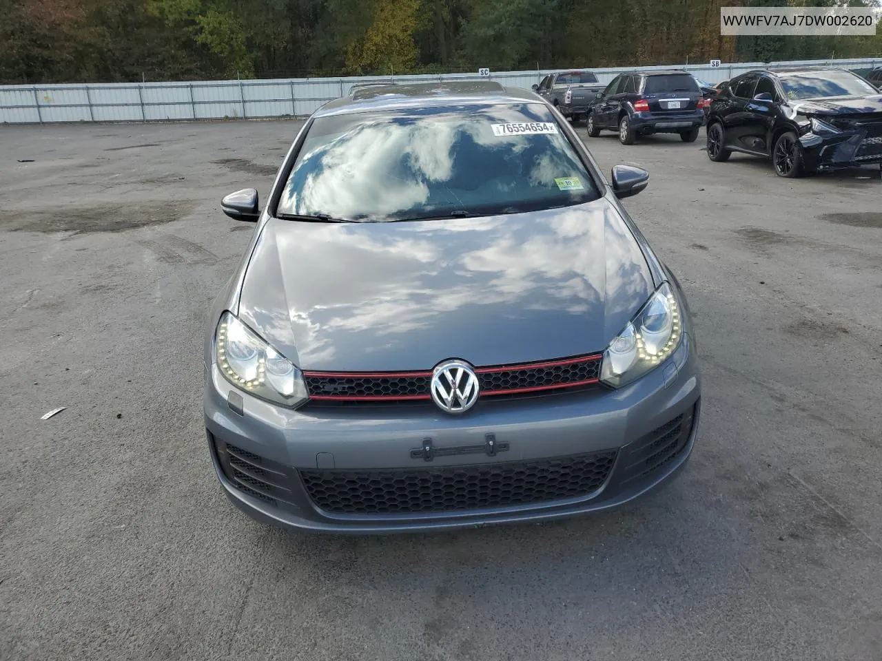 2013 Volkswagen Gti VIN: WVWFV7AJ7DW002620 Lot: 76554654