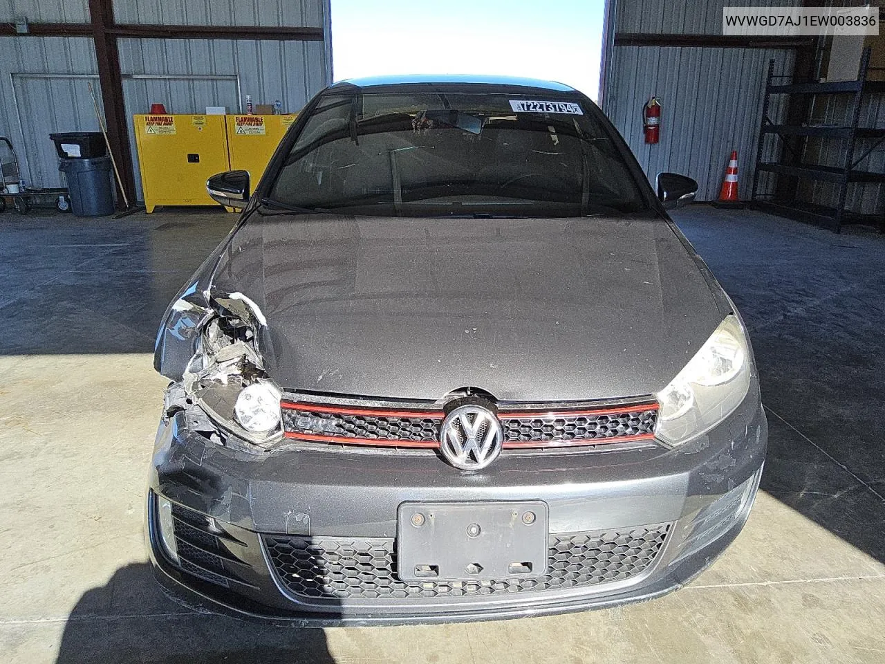 2014 Volkswagen Gti VIN: WVWGD7AJ1EW003836 Lot: 72273794