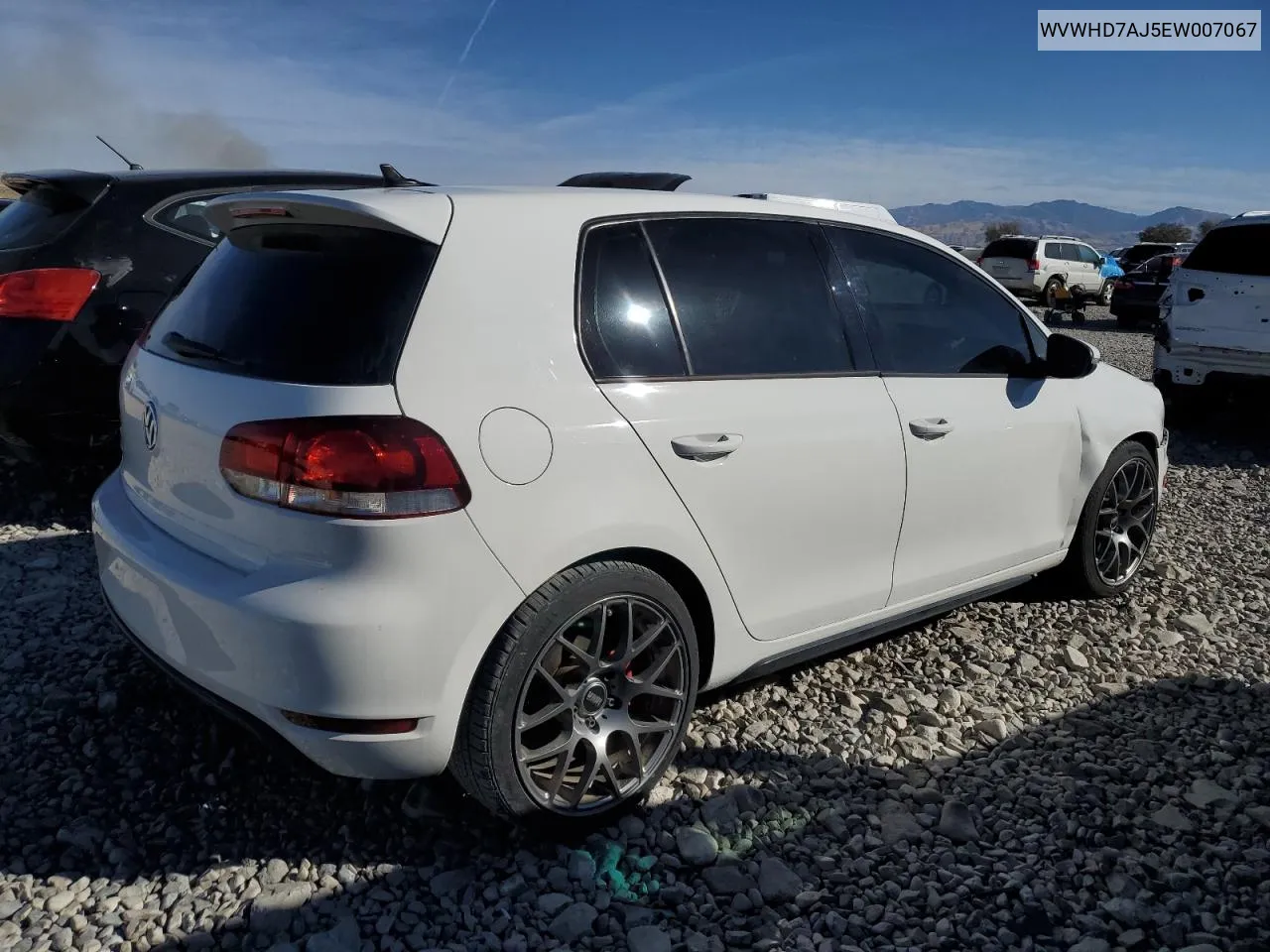 WVWHD7AJ5EW007067 2014 Volkswagen Gti