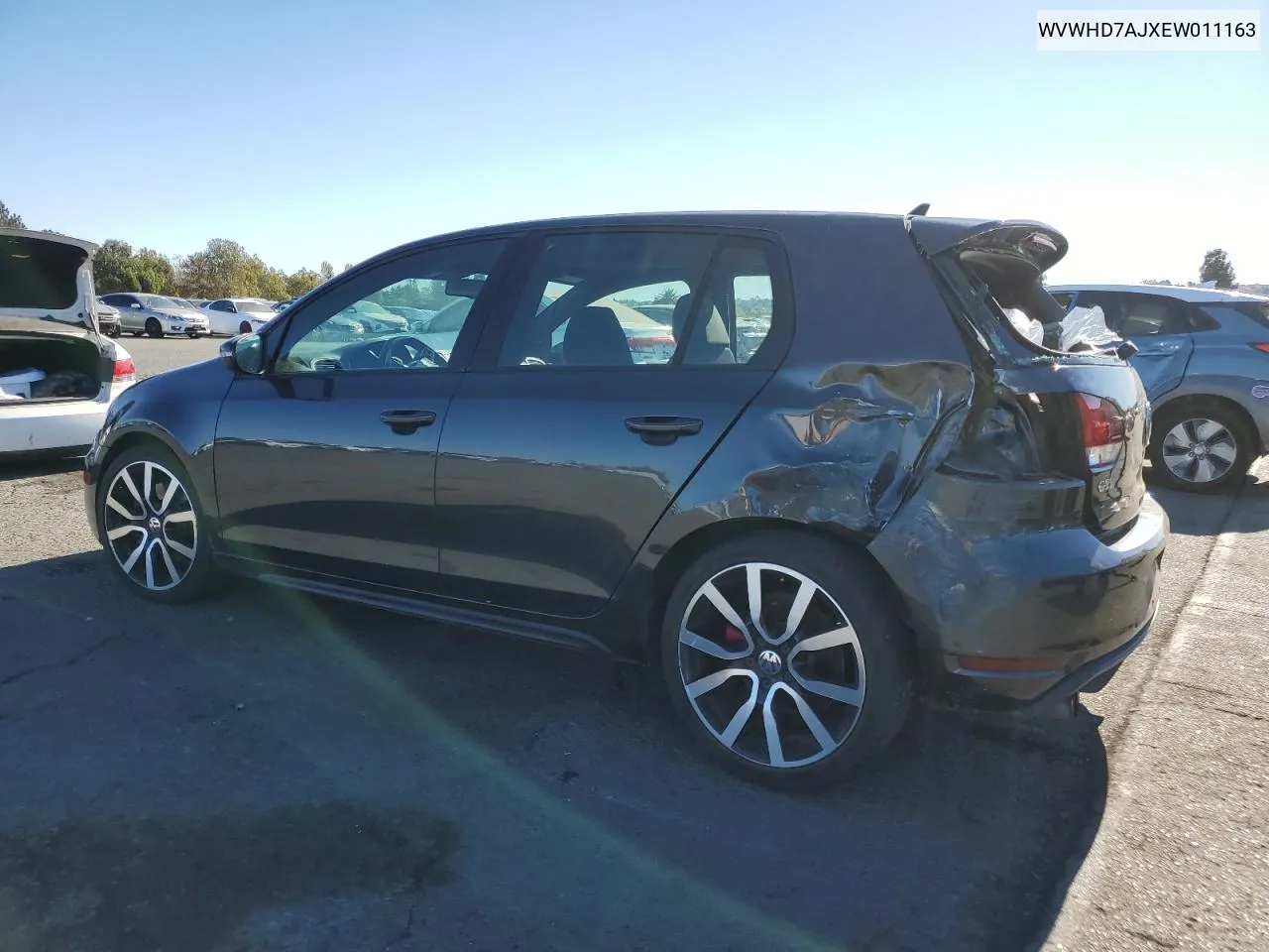 2014 Volkswagen Gti VIN: WVWHD7AJXEW011163 Lot: 76810394