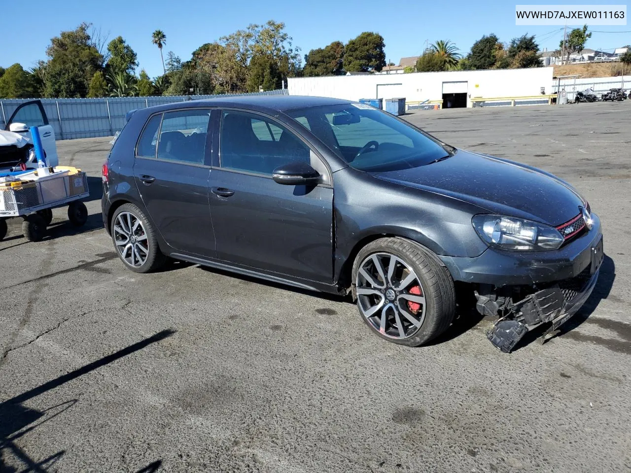 2014 Volkswagen Gti VIN: WVWHD7AJXEW011163 Lot: 76810394