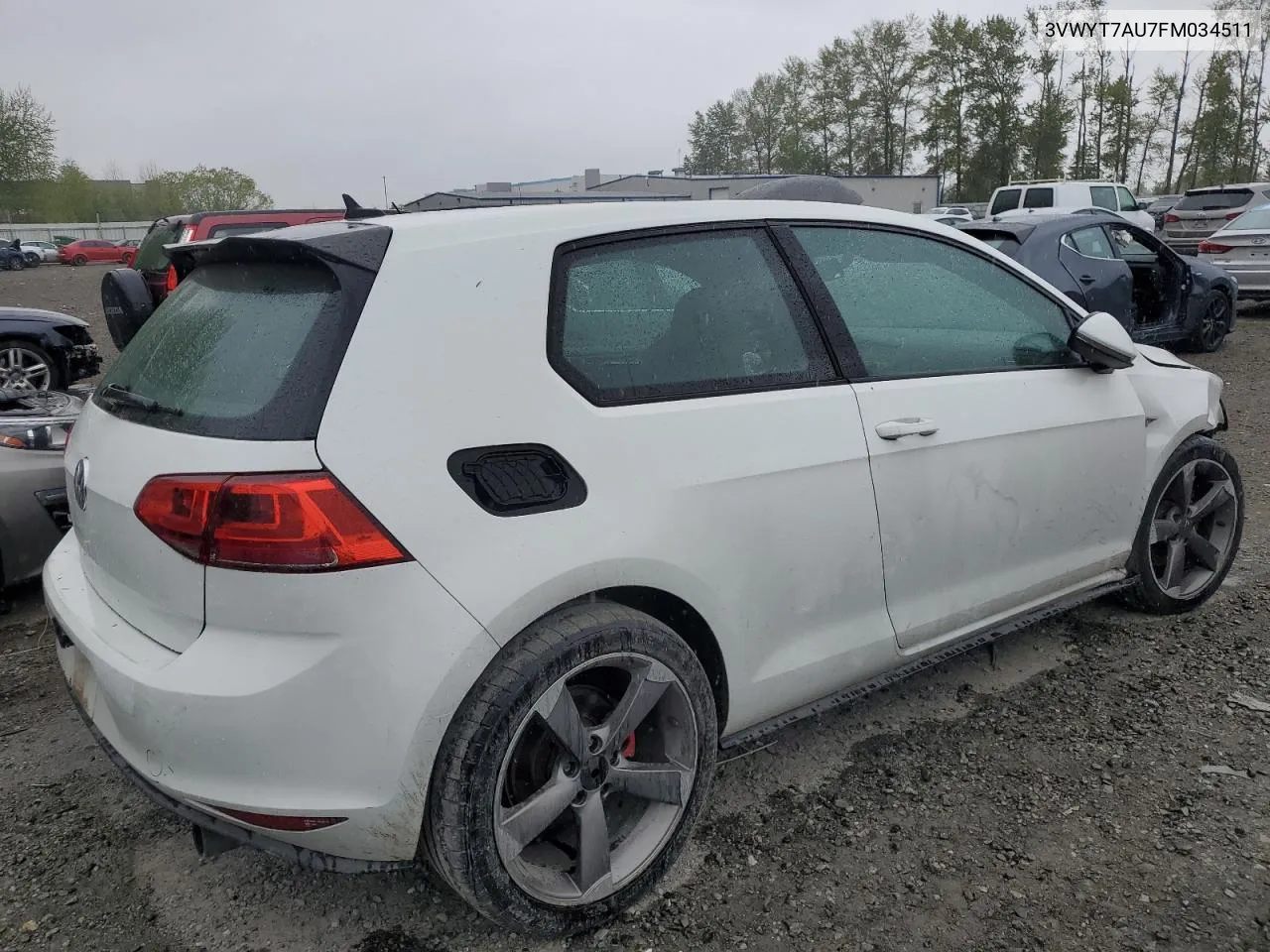 2015 Volkswagen Gti VIN: 3VWYT7AU7FM034511 Lot: 52017364