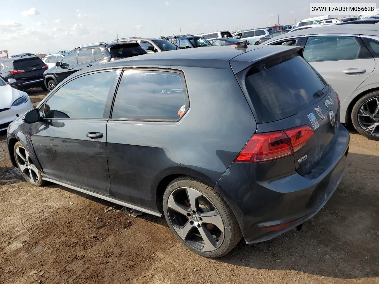 2015 Volkswagen Gti VIN: 3VWTT7AU3FM056628 Lot: 70317344